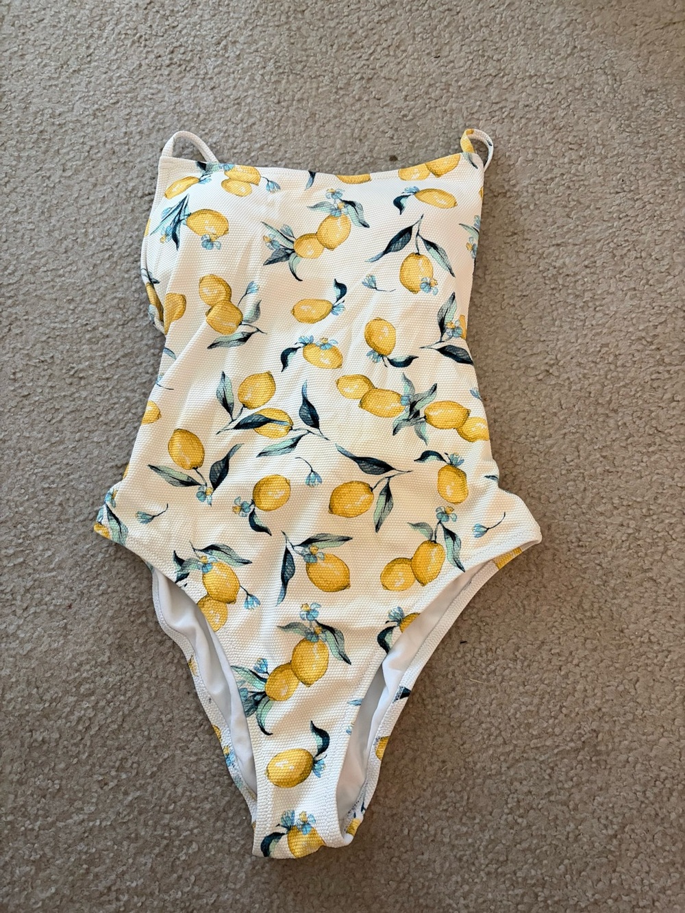 Jessica Simpson White Swimwear Label Detail